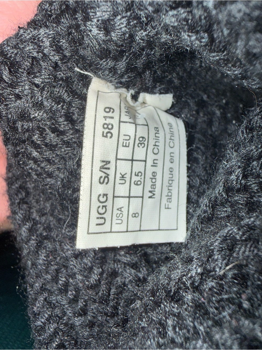 UGG Black Knit Button Knee-High Boots - Picture 5 of 5